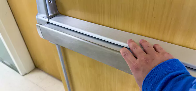 Installing a Push Bar on a Door San Mateo